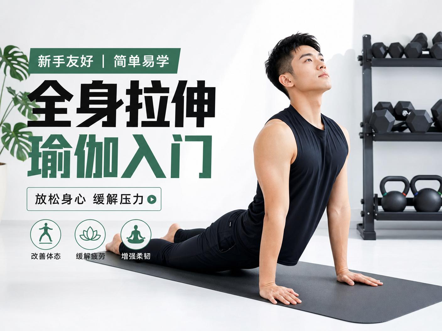 麻豆视频-【麻豆视频】全身拉伸瑜伽入门传媒教程，放松身心缓解压力